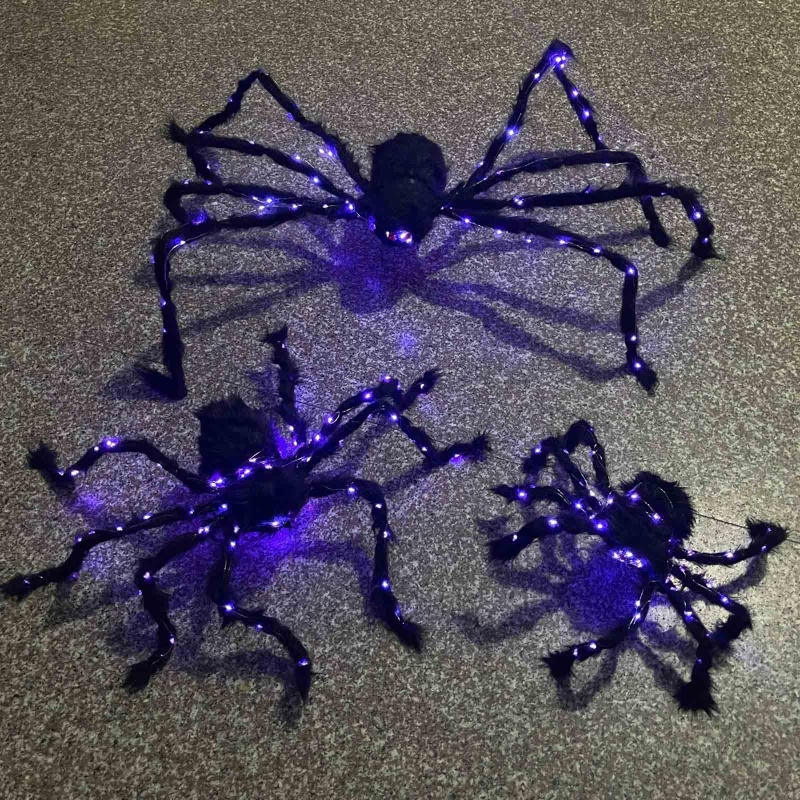 ของเล่นตุ๊กตาแมงมุมยักษ์-เรืองแสงในที่มืด-ขนาด-30-ซม-150-ซม-สําหรับตกแต่งสวน-ปาร์ตี้กลางแจ้ง