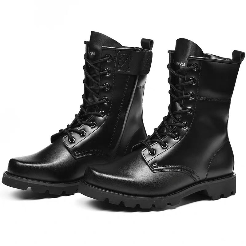 steel-toe-รองเท้าหนังแท้-mens-tooling-boots-combat-boots-martin-boots-mens-boots-hiking-shoes