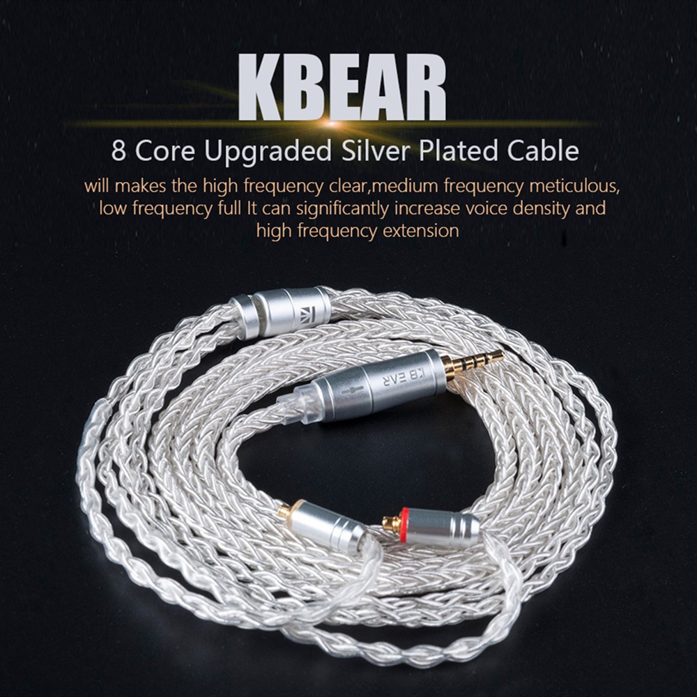 kbear-8-core-silver-plated-cable-with-mmcx-2pin-qdc-pins-earphone-upgrade-cable-use-for-se535-se846-ue900-zst-pro-zs10-pro-zsn-pro-zsx-as16-zsn-as10-as12