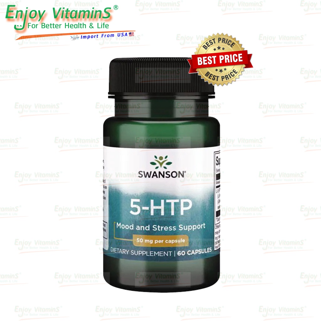 Swanson 5HTP 50 mg 60 Capsules (Exp.11/2025) Shopee Thailand