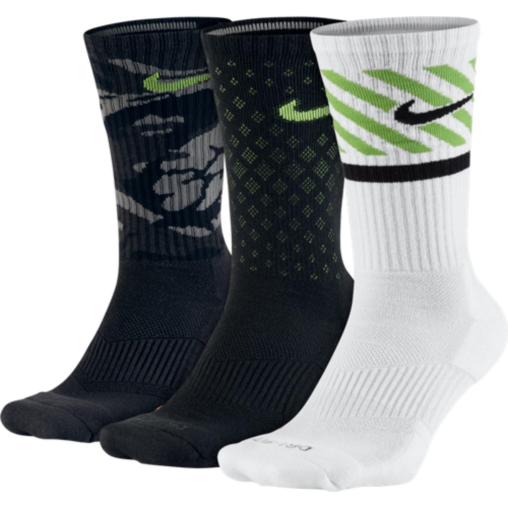 nike-ถุงเท้าบาสเก็ตบอลชาย-dri-fit-triple-fly-socks-ลิขิสิทธิ์แท้