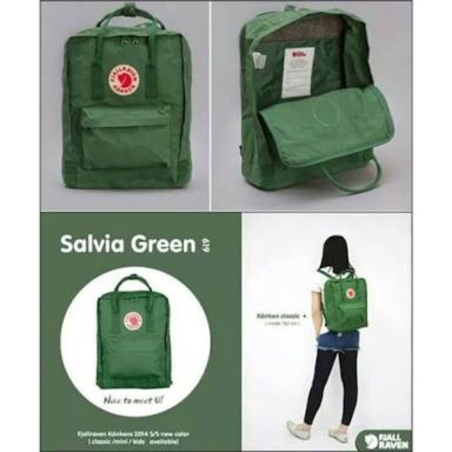 Fjallraven kanken classic สี Salvia Green | Shopee Thailand