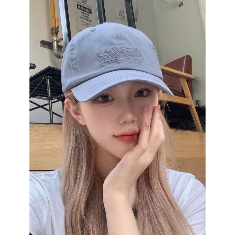 หมวกปีกโค้ง-กันแดด-พิมพ์ลายตัวอักษรน่ารัก-สีชมพู-สไตล์เกาหลี-แฟชั่นฤดูใบไม้ผลิ-และฤดูร้อน-สําหรับผู้หญิง