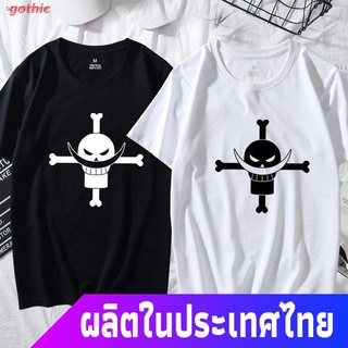 gothic ร์ตูนพิมพ์ฤดูร้อน ย์เสื้อยืด Anime T-shirtเสื้อยืดอนิเมะOne Piece White Beard Clothes Short Sleeve Cartoon Anime