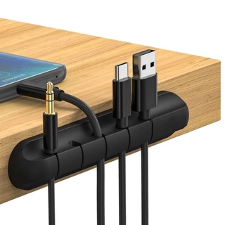 คลิปซิลิโคนจัดเก็บสายเคเบิล USB 3 คลิป 5 คลิป 7 คลิป สําหรับเมาส์ คีย์บอร์ด หูฟัง สายไฟ