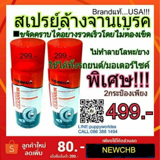 NEW!●สเปรย์ล้างจานเบรคโดยเฉพาะ
(#Visbella แท้ Brand USA)
■ขจดคราบขี้เหล็ก/