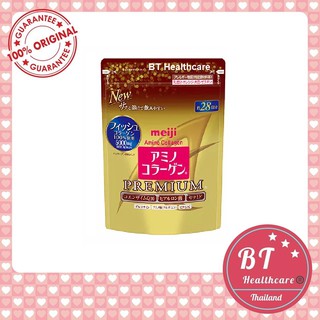 🔥แท้100% ฉลากไทย คอลลาเจนสำหรับวัย30+ Meiji Amino Collagen CoQ10 &amp; Rice Germ Extract 200 / 196 g