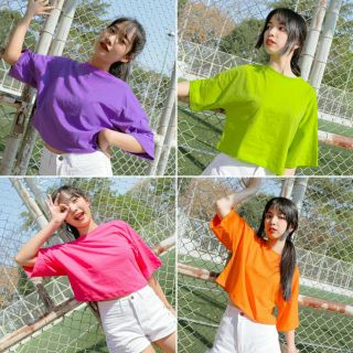 ใหม่! เสื้อครอป (รุ่น สีจี๊ดจ๊าด) - SUMMER 2020