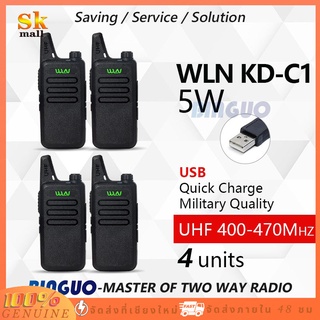 ภาพหน้าปกสินค้าวิทยุสื่อสาร WLN-C1 1คู่2ตัว เครื่อง 400-480MHz walkie-talkie 2PCS Handy WalkieTalkie Two way radio เครื่อง  สีดํา ชุดวิ ที่เกี่ยวข้อง