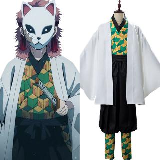 สินค้า Demon Slayer Kimetsu no Yaiba Sabito Cosplay Costume Kimono Cloak Outfit FullSet