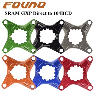 Fovno อะแดปเตอร์แมงมุมสําหรับจักรยานเสือภูเขา Gxp To Bcd 104 มม. สําหรับ Sram Gxp Xx1 X0 X9 Crankst Gxp To 104Bcd