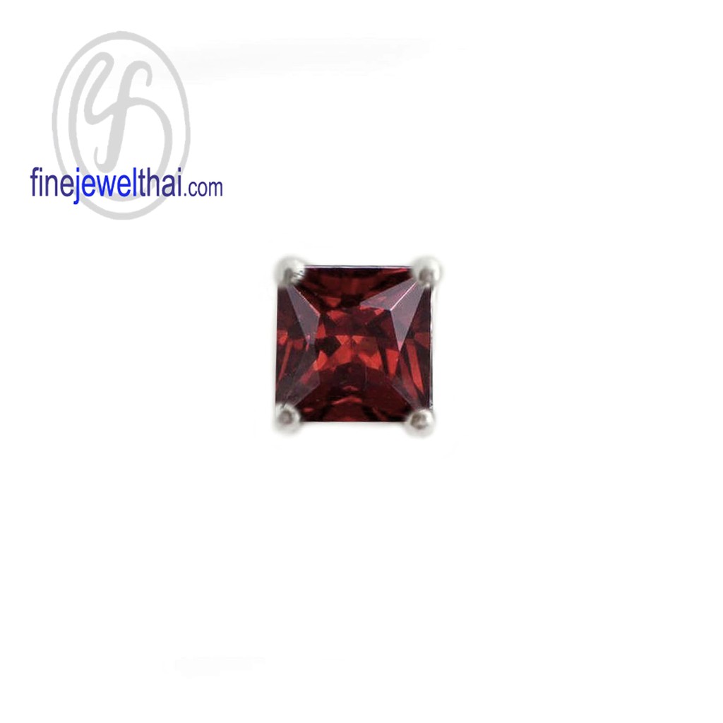 finejewelthai-จี้โกเมน-โกเมน-จี้พลอย-พลอยประจำเดือนเกิด-garnet-silver-pendant-birthstone-p1089gm00-ราคาต่อชิ้น