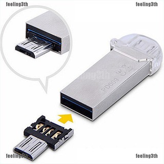 Ada อะแดปเตอร์แปลงแฟลชไดรฟ์ Micro USB ตัวผู้ เป็น USB ตัวเมีย OTG 3 ชิ้น