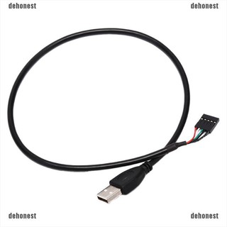 ภาพหน้าปกสินค้า[⭐ Dehonest] สายเคเบิลอะแดปเตอร์เมนบอร์ด USB 2.0 Type A ตัวผู้ เป็น 5 Pin ตัวเมีย ที่เกี่ยวข้อง