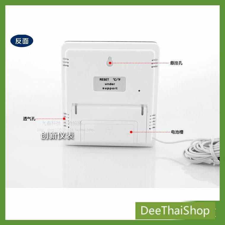 deethai-เครื่องวัดอุณหภูมิ-ความชื้นและนาฬิกา-digital-temperature-meter
