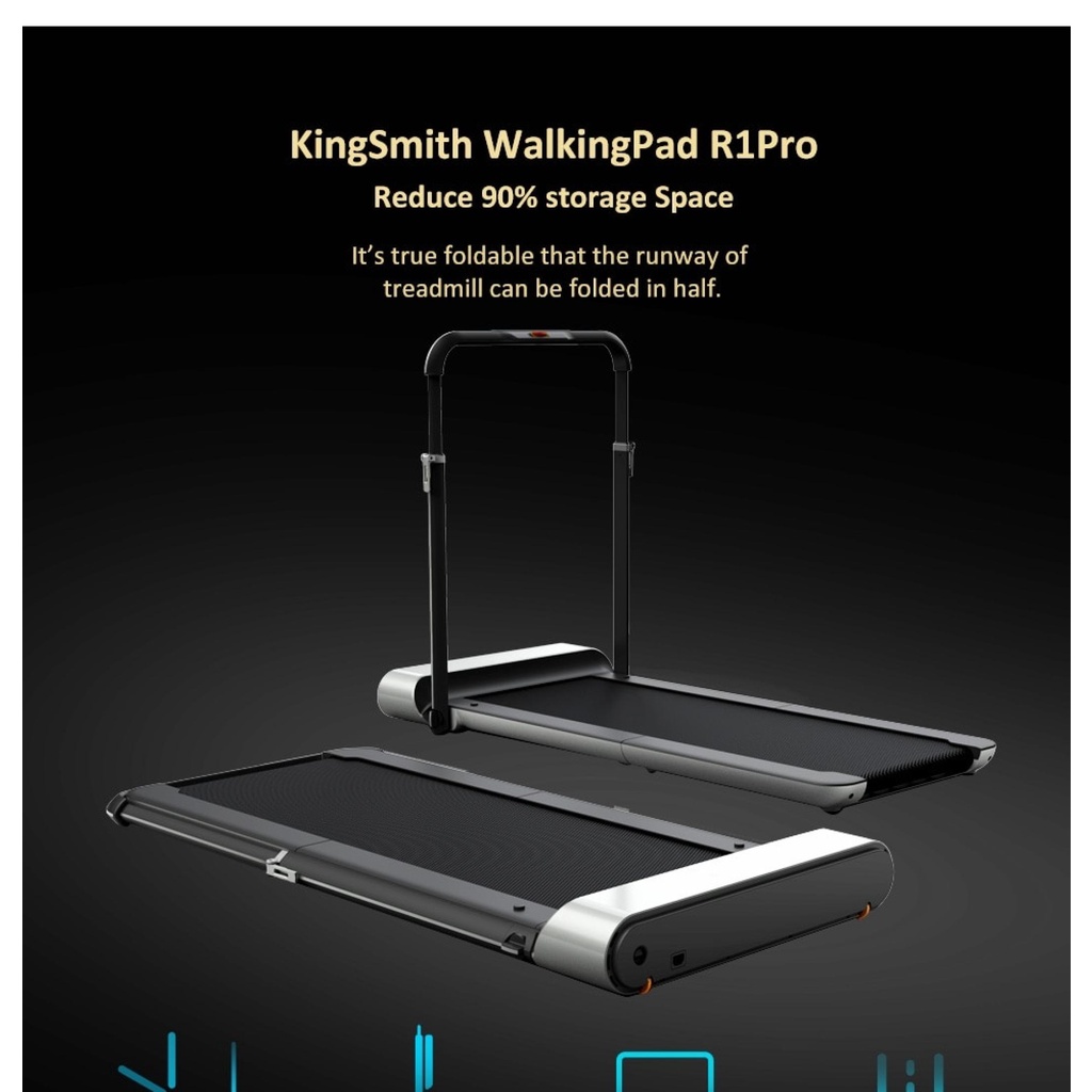 xiaomi-kingsmith-walking-pad-r1-pro-ลู่วิ่งไฟฟ้า-ลู่วิ่งพับครึ่งเก็บได้-หน้าจอแสดงผล-led-พร้อมที่วางแขน-รับประกัน-1-ปี