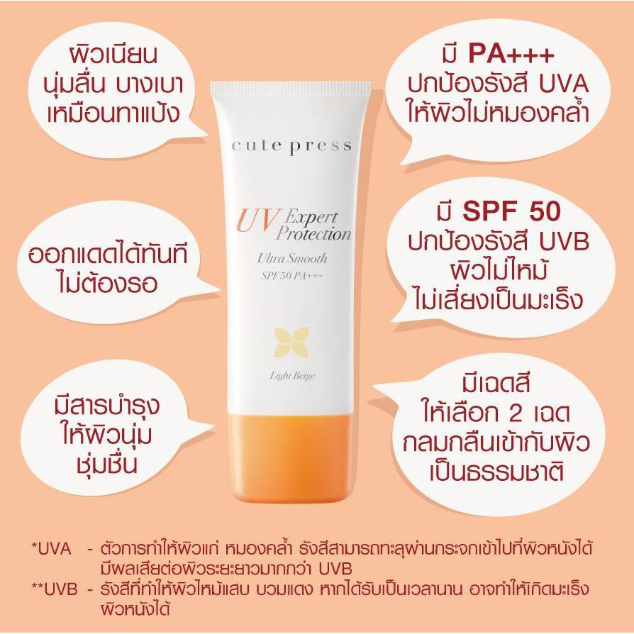 cute-press-ครีมกันแดด-uv-expert-protection-ultra-smooth-spf-50-pa