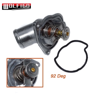 WOLFIGO New Engine Coolant Thermostat with Gasket For ASTRA G H CORSA C D MERIVA 1.0 1.2 1.4 For Opel Corsa B C D Tigra