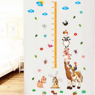 Transparent Wall Sticker สติ๊กเกอร์ติดผนัง วัดส่วนสูง Horse XL8223 (กว้าง100cm.xสูง180cm)