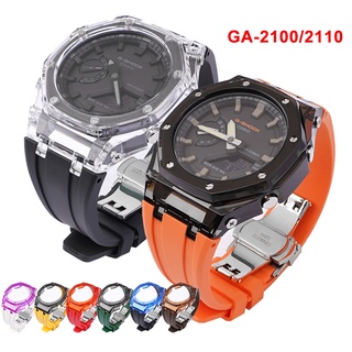 สายนาฬิกาข้อมือเรซิ่น แบบใส อุปกรณ์เสริม สําหรับ Casio GA2100 2110 GMA-S2100