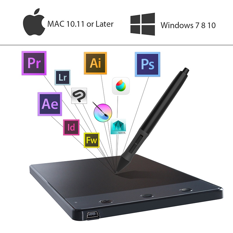 new-huion-h420-graphics-tablets-4-amp-quot-x-2-23-amp-quot-professional-signature-digital-pen-tablets-usb-art-drawing-tablets