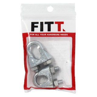 FITT 5/16" WIRE ROPE CLIPS 2EA กิ๊ปจับสลิง 5/16 นิ้ว 2ชิ้น FITT อุปกรณ์โซ่และสลิง อุปกรณ์รั้วและเชือกกั้น วัสดุก่อสร้าง