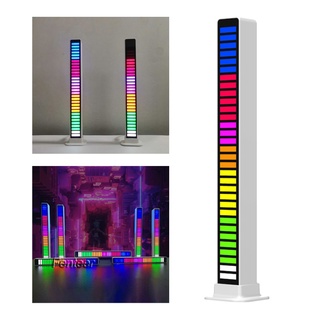 [Fenteer] Rgb ไฟ Led ไฟแสดงสถานะเสียงจังหวะสําหรับติดรถยนต์