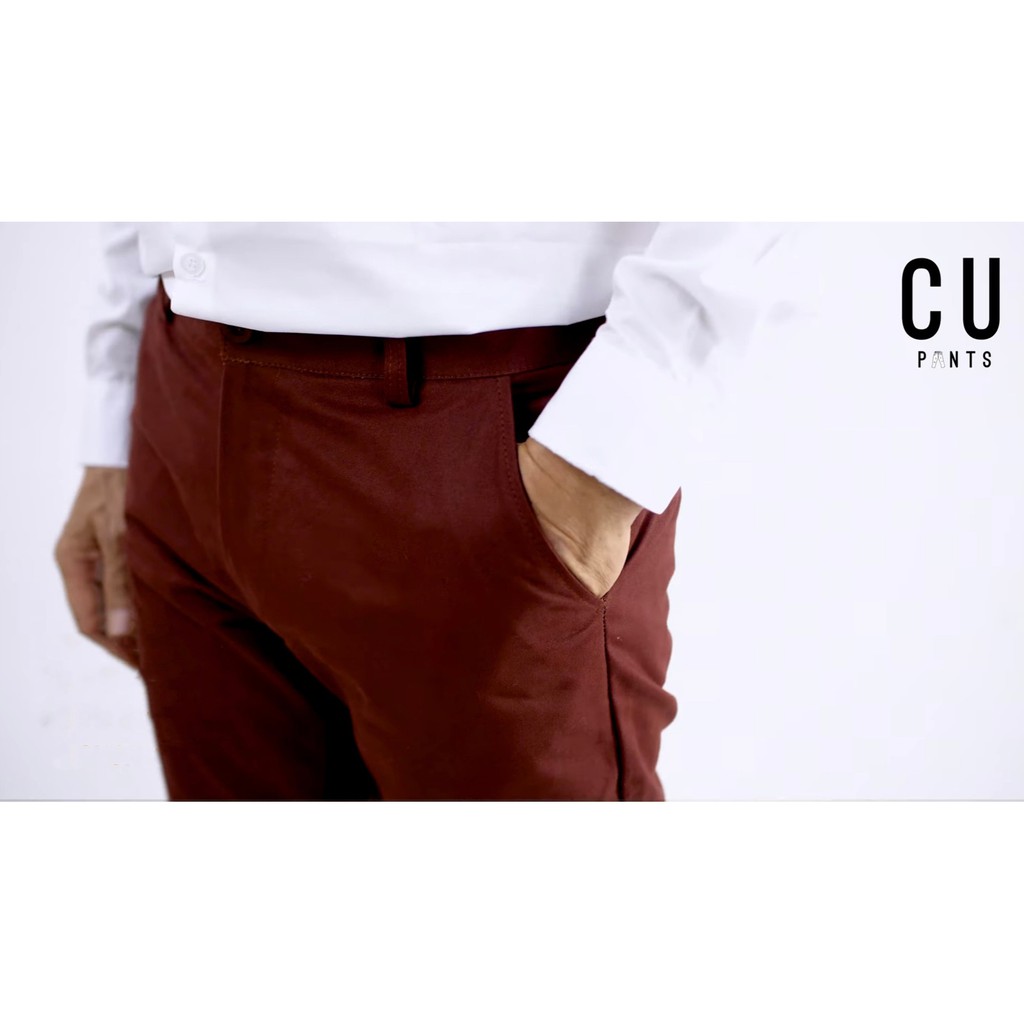 ภาพสินค้าใส่CODE : MAY10MA สีเพิ่มเติม กางเกงขายาว 16 color ชิโน่ กางเกงชิโน่ Chino pants ทรงกระบอกเล็ก : CU PANTS จากร้าน glicojung บน Shopee ภาพที่ 5