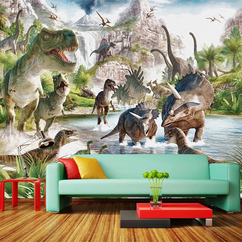 annagood-วอลล์เปเปอร์ติดผนัง-ลายการ์ตูนไดโนเสาร์-3d-มีกาวในตัว-สไตล์โมเดิร์น-สําหรับตกแต่งบ้าน-ห้องนอน-ห้องนั่งเล่น-โซฟา-พื้นหลังทีวี