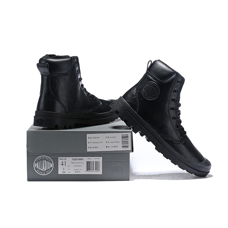 100-original-palladium-mens-black-matte-leather-martin-boots-40-44