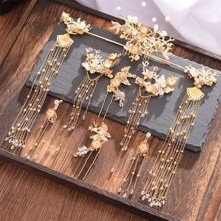 🔥Hot Sale/Hanfu accessories hairpin เครื่องแต่งกายโบราณ headwear เครื่องประดับผมสตรีสไตล์โบราณหวีผมพู่ hairpin ชุดนางฟ้า