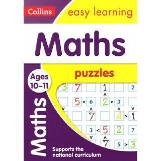 DKTODAY หนังสือ COLLINS EASY LEARNING KS2:MATHS PUZZLES AGES 10-11