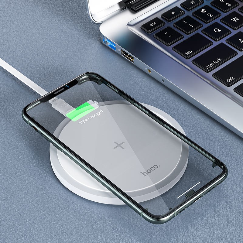 hoco-wireless-charger-cw26-powerful-15w-tabletop-charging-dock-เครื่องชาร์จไร้สายที่มีประสิทธิภาพ