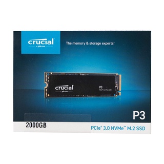 Crucial P3 2TB PCIe 3.0 NVMe M.2 2280 Internal SSD - 3500MB/s, CT2000P3SSD8