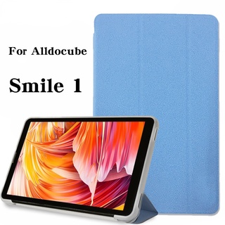 ใหม่ เคสแท็บเล็ต Tpu แบบบางพิเศษ พับได้สามทบ ยืดหยุ่น สําหรับ Alldocube Smile 1 8 นิ้ว Smile 1 Fundas 2021