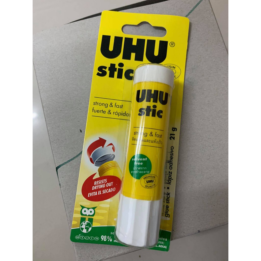 กาวแท่ง-uhu-stick-8-2g-21g-40g-ขายยกกล่อง-ล๊อตใหม่-12แท่ง-กล่อง