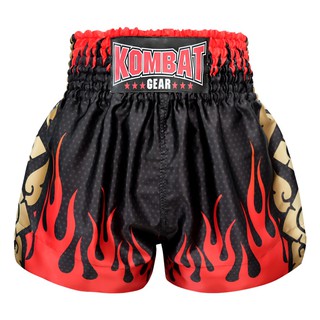 ภาพหน้าปกสินค้ากางเกงมวยไทย คอมแบท เกียร์ Kombat Gear Muay Thai Boxing shorts Black Star Pattern Red Fire Gold Thai Tattoo ลายไฟ ดำ ซึ่งคุณอาจชอบสินค้านี้
