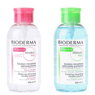 (แท้100% หัวปั๊ม) Bioderma H2O ผลิตภัณฑ์เช็ดเครื่องสำอาง 500ml