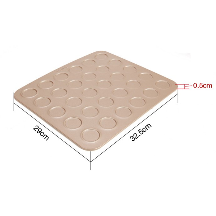 ถาดอบขนม-ถาดมาการอง-ถาดอบมาการอง-ถาดอบคุ๊กกี้แบบ-30-หลุม-ขนาด-29x32x1-ซม
