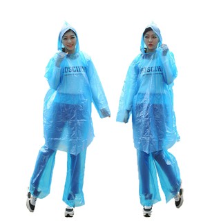 5PCS Disposable Raincoat Split Rainwear