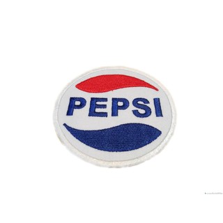 PEPSI ป้ายติดเสื้อแจ็คเก็ต อาร์ม ป้าย ตัวรีดติดเสื้อ อาร์มรีด อาร์มปัก Badge Embroidered Sew Iron On Patches