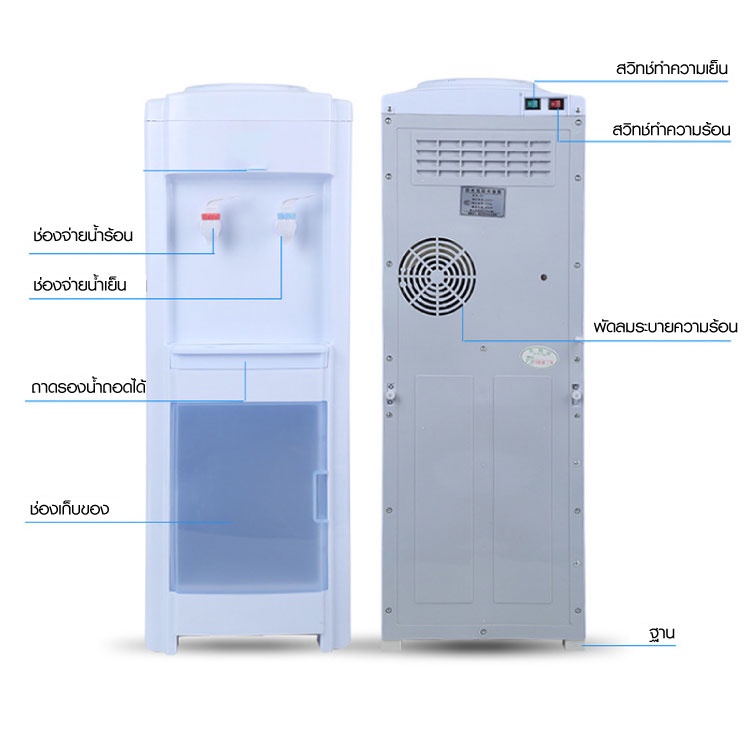 ตู้กดนำ้-ตู้กดน้ำดื่ม-ตู้กดน้ำร้อน-ตู้กดน้ำเย็น-แบบตั้งพื้น-บรรจุน้ำได้ถึง-18-ลิตร