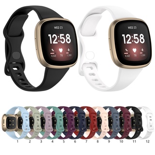 ภาพหน้าปกสินค้าสายนาฬิกาข้อมือ ซิลิโคน ปรับได้ อุปกรณ์เสริม สําหรับ Fitbit Versa 3 Versa4 Sense Versa3 4 Smart Watch ที่เกี่ยวข้อง