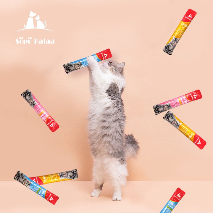 ภาพหน้าปกสินค้าSp Kalaa ขนมเเมวเลีย 15g มีให้เลือก5รส .cat snack stick 15g อาหารแมว cat ขนมแมวเลีย แมวเลีย อาหารแมวเลีย ขนมแมวเลีย m