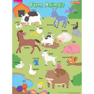 ภาพหน้าปกสินค้าMISBOOK โปสเตอร์พลาสติก Farm Animals (ใช้กับ Talking Pen) ที่เกี่ยวข้อง