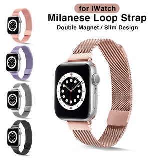สินค้า สายคล้องนาฬิกาข้อมือสแตนเลสแบบเปลี่ยนสําหรับ Apple Watch Iwatch Series 1-7