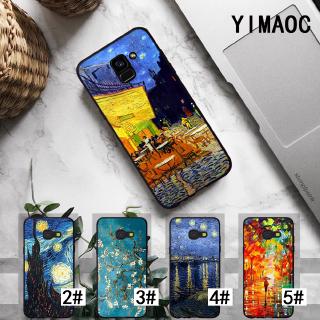 เคสโทรศัพท์ TPU แบบนิ่ม ลาย Van Gogh Starry Night Tardis สําหรับ Samsung J4 J6 J7 J8 Plus Prime A2 Core