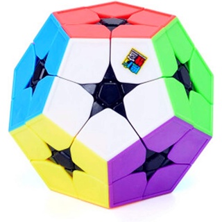 Moyu MoFang JiaoShi MeiLong 2x2 Megaminx รูบิคเมจิก ไร้สติกเกอร์ MFJS MeiLong Cubing Classroom Kilominx Dodecahedron 2x2 สี สําหรับห้องเรียน