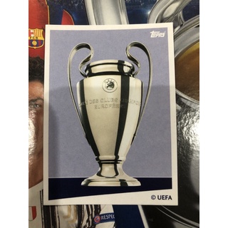 Topps Sticker Uefa Champions League 2020/21 Logo &amp; Trophy