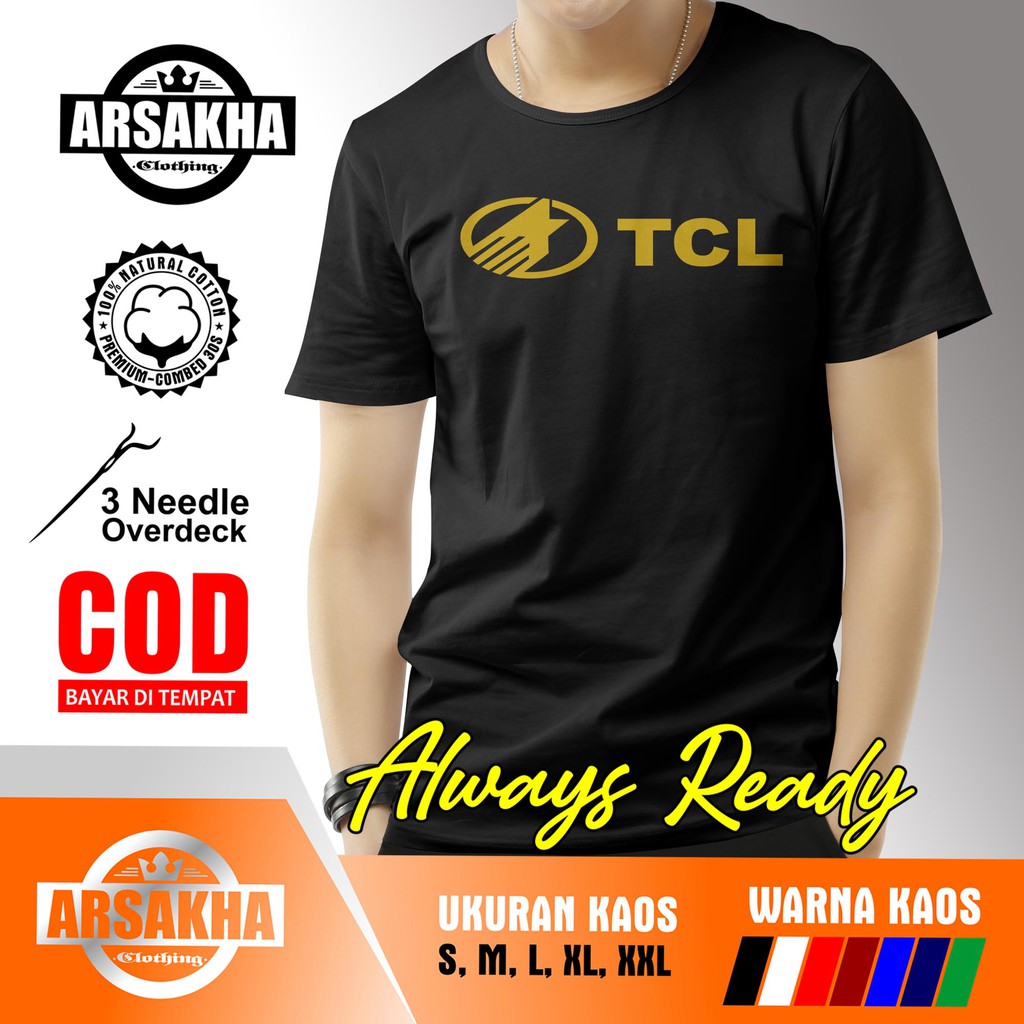 เสื้อยืด-พิมพ์ลายโลโก้-บริษัท-tcl-arsakha